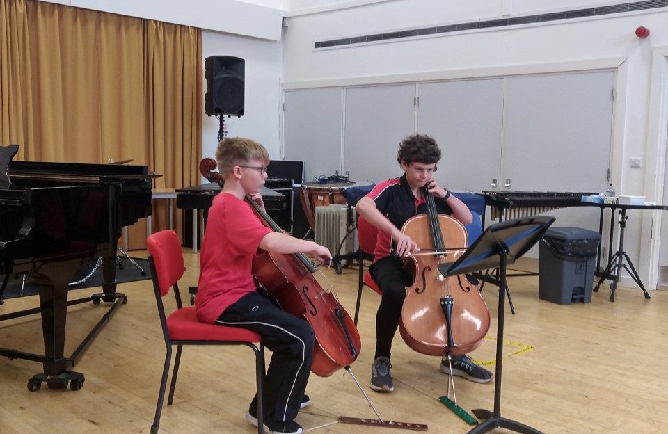 Harry and Joseph Cello duet