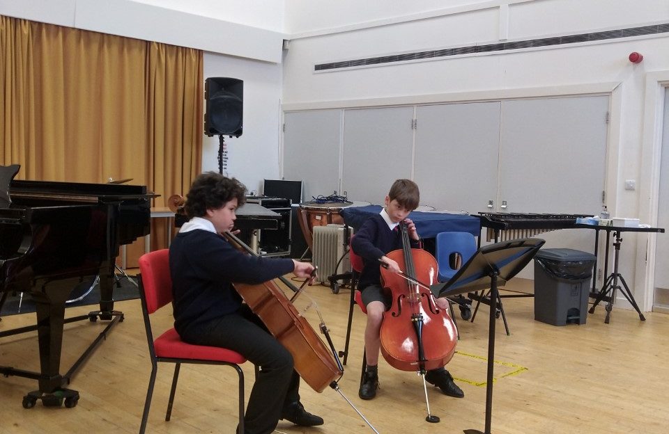 Rohan and James Cello duet